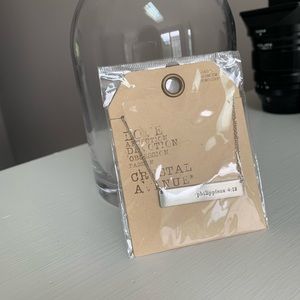 Philippians 4:13 Necklace Siver